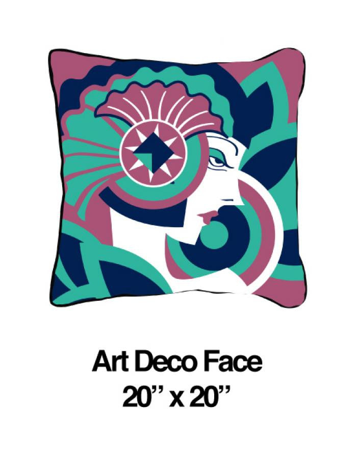 Art Deco Face Lavender