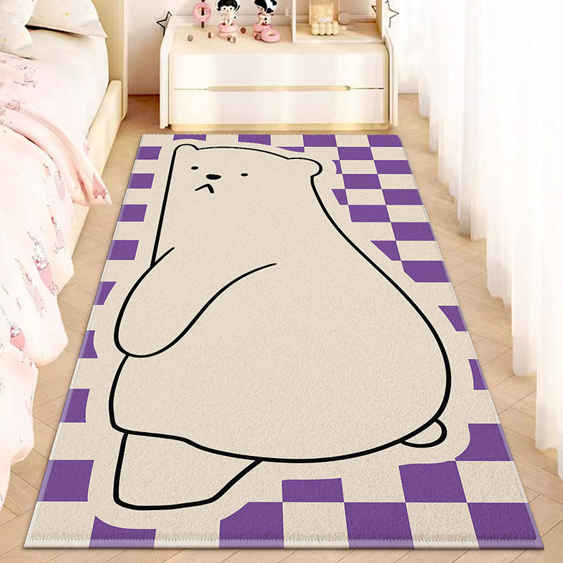 Cartoon Cute Animal Faux Cashmere Rug