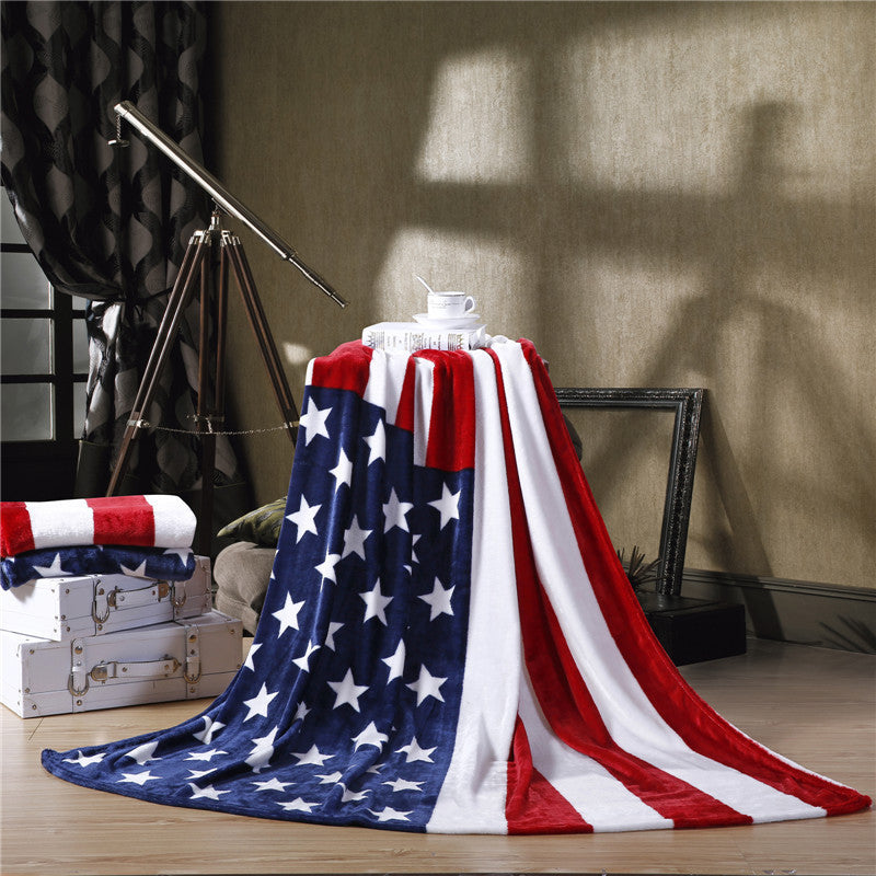 Flannel blanket travel multifunctional blanket