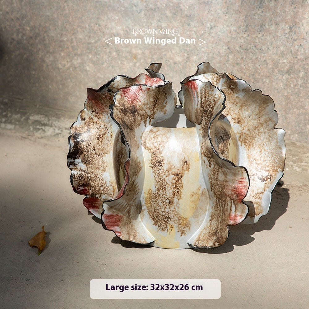Hand Painted Ceramic Vase Butterfly Creative Ceramic Ornaments