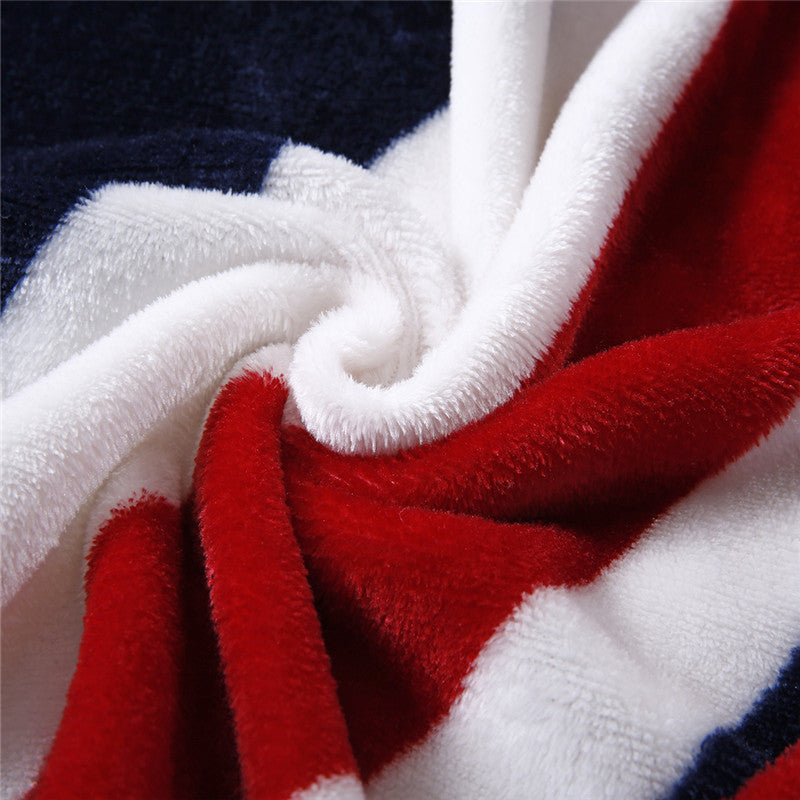 Flannel blanket travel multifunctional blanket