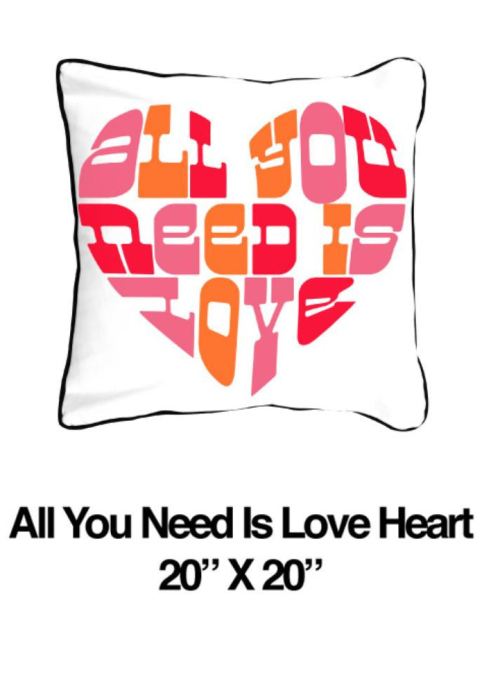 All You Need Is Love Heart Pink