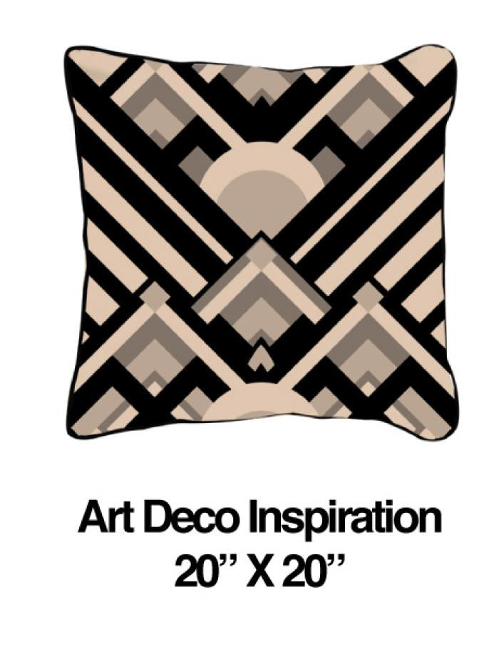 Art Deco Inspiration Black Oatmeal
