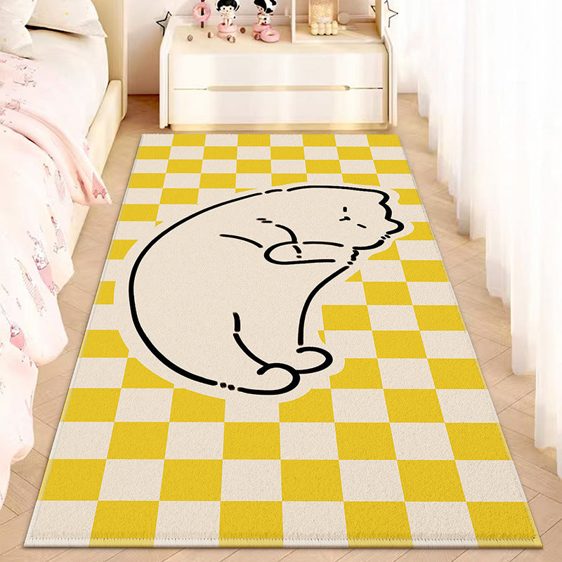 Cartoon Cute Animal Faux Cashmere Rug