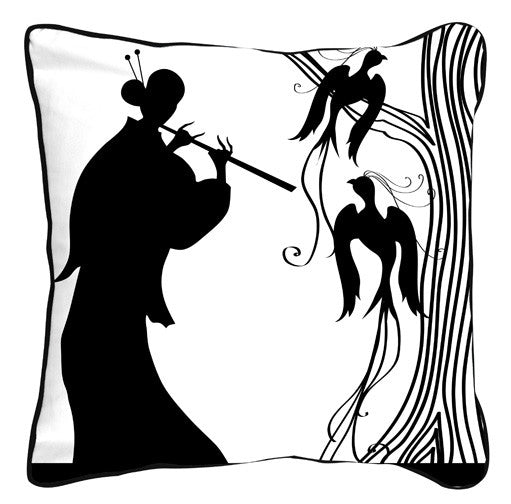 Asian Silhouettes Black / White
