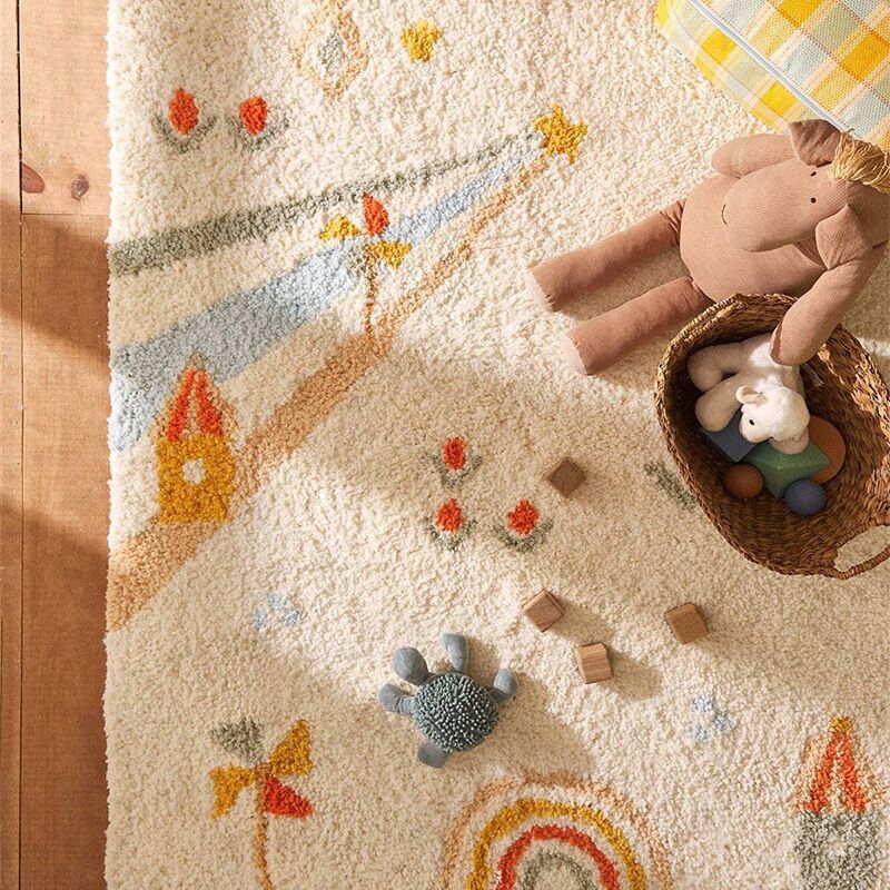 Simple And Cute Living Room Bedroom Rug