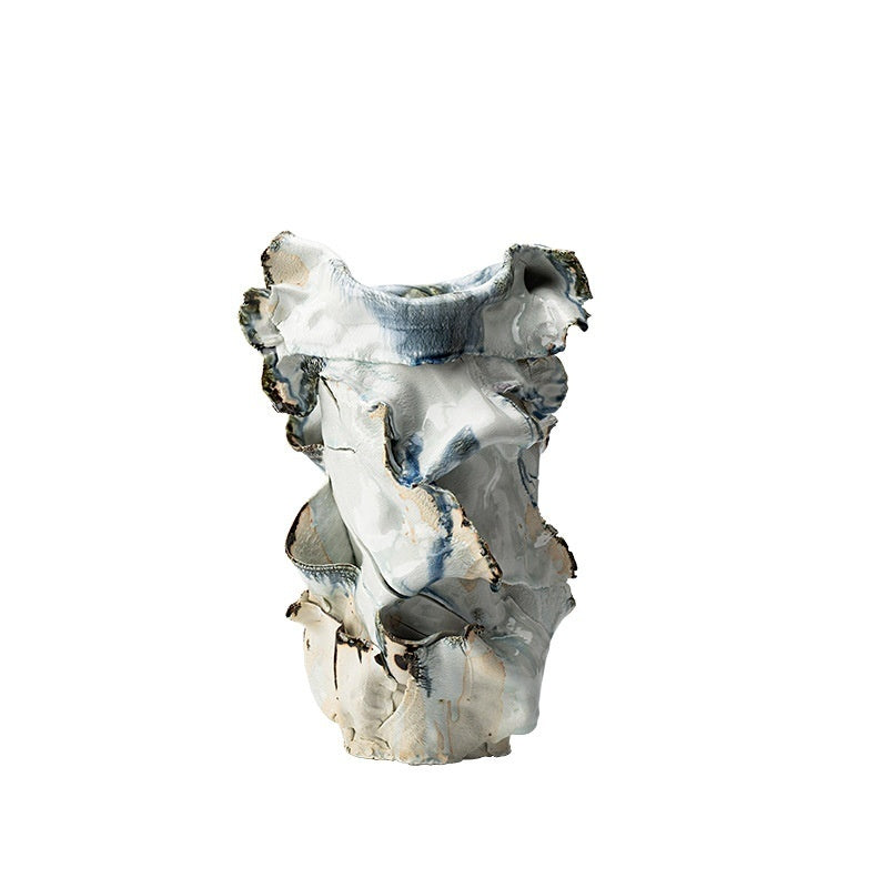 Sculptural Wabi-Sabi Ceramic Vase For The Living Room