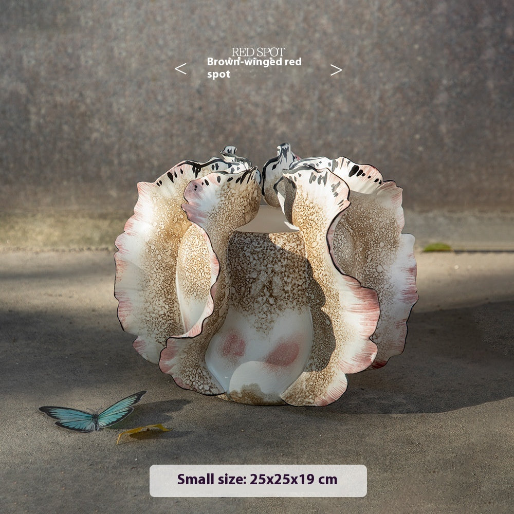 Hand Painted Ceramic Vase Butterfly Creative Ceramic Ornaments