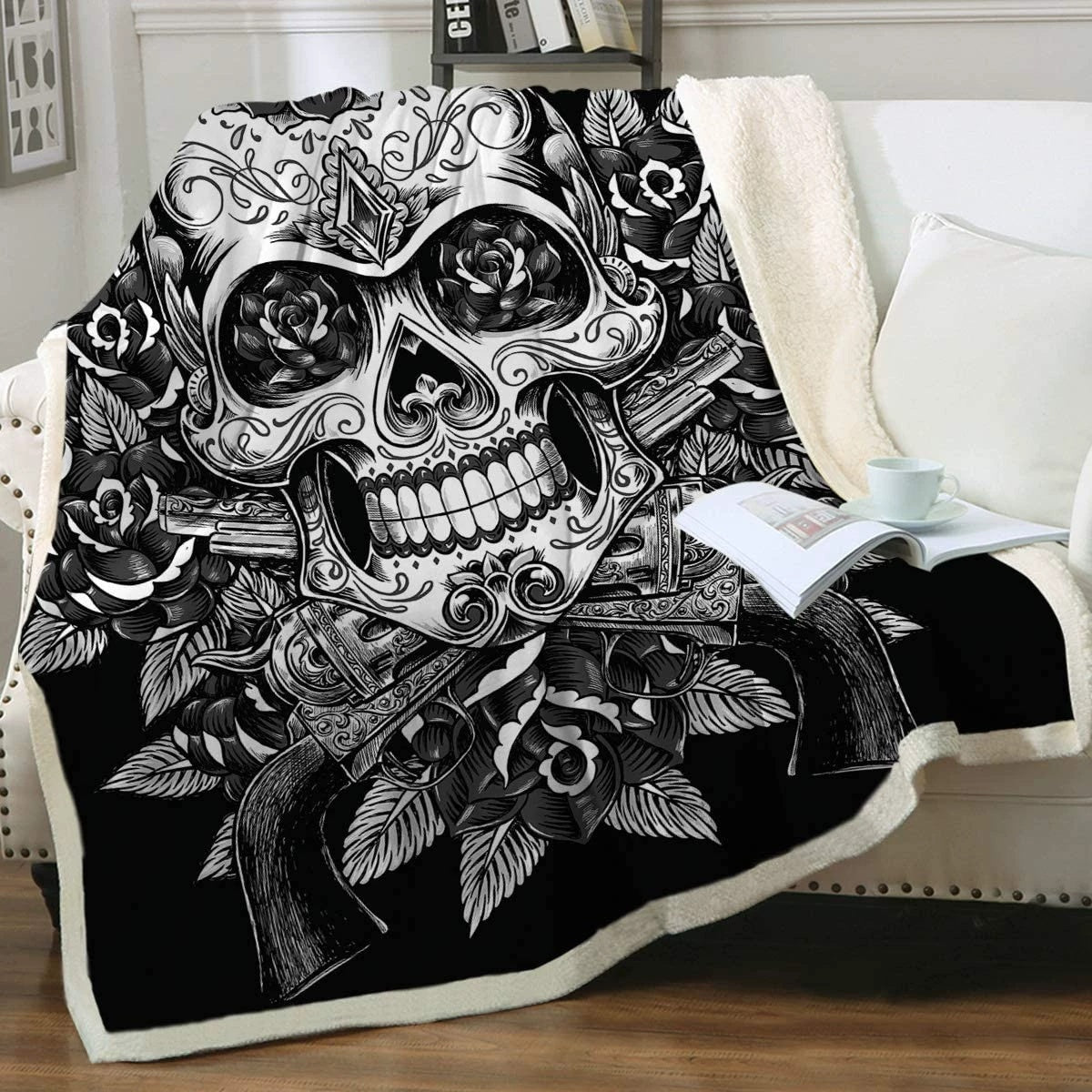 Double Thick Blanket Printing Cotton Velvet Blanket Sofa Blanket