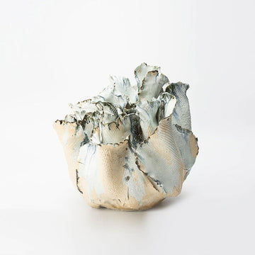 Sculptural Wabi-Sabi Ceramic Vase For The Living Room