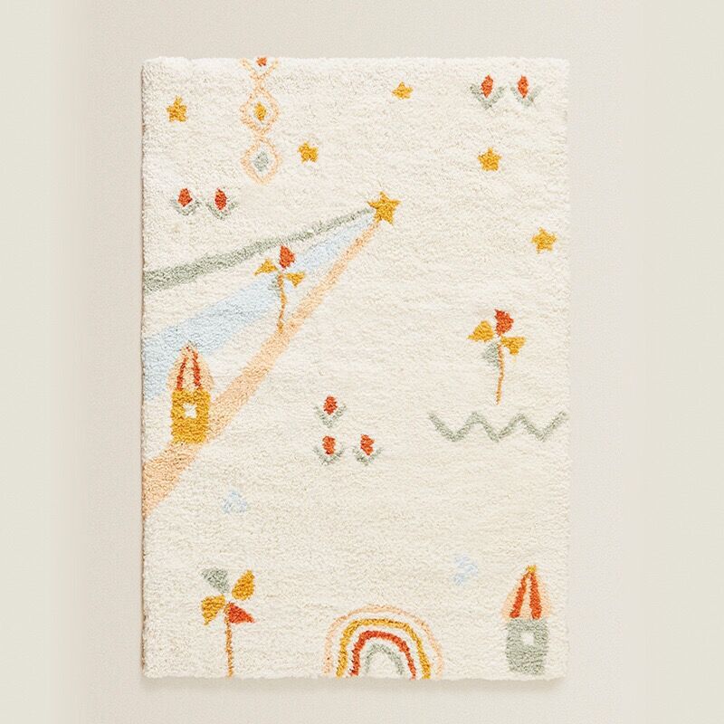 Simple And Cute Living Room Bedroom Rug