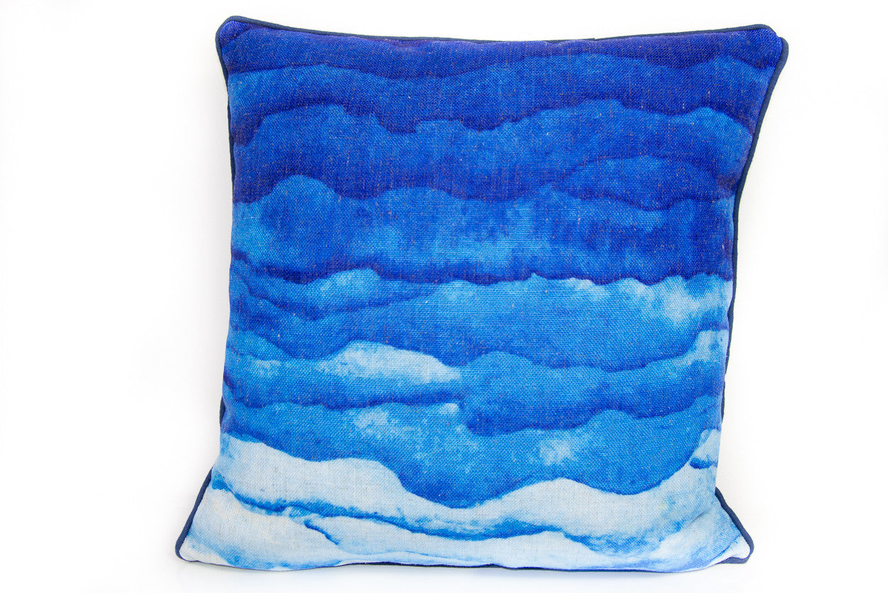 Blue Watercolor Waves
